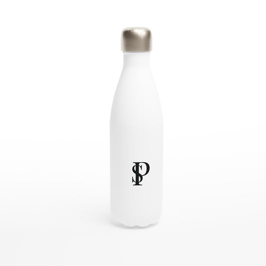 White 17oz Stainless Steel Water Bottle