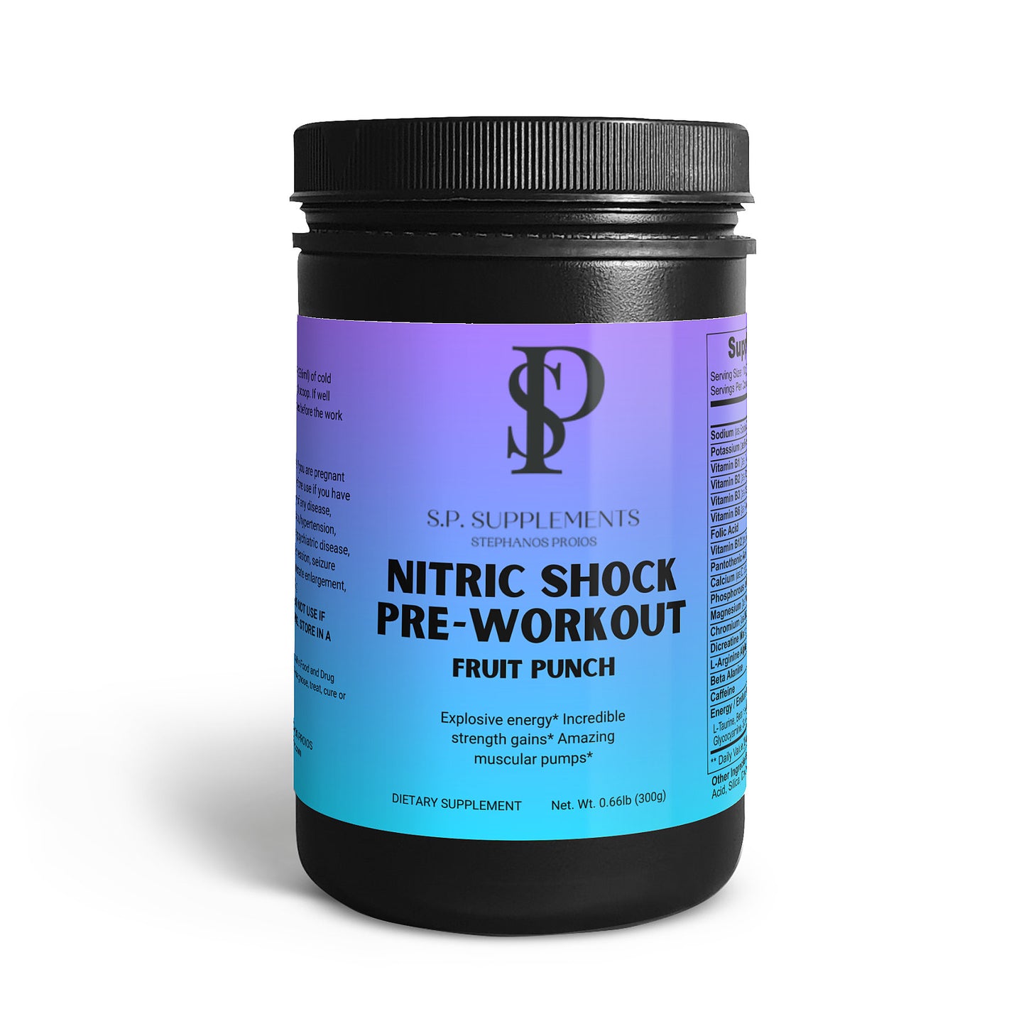 Nitric Shock Pre-Workout Powder (Fruit Punch)